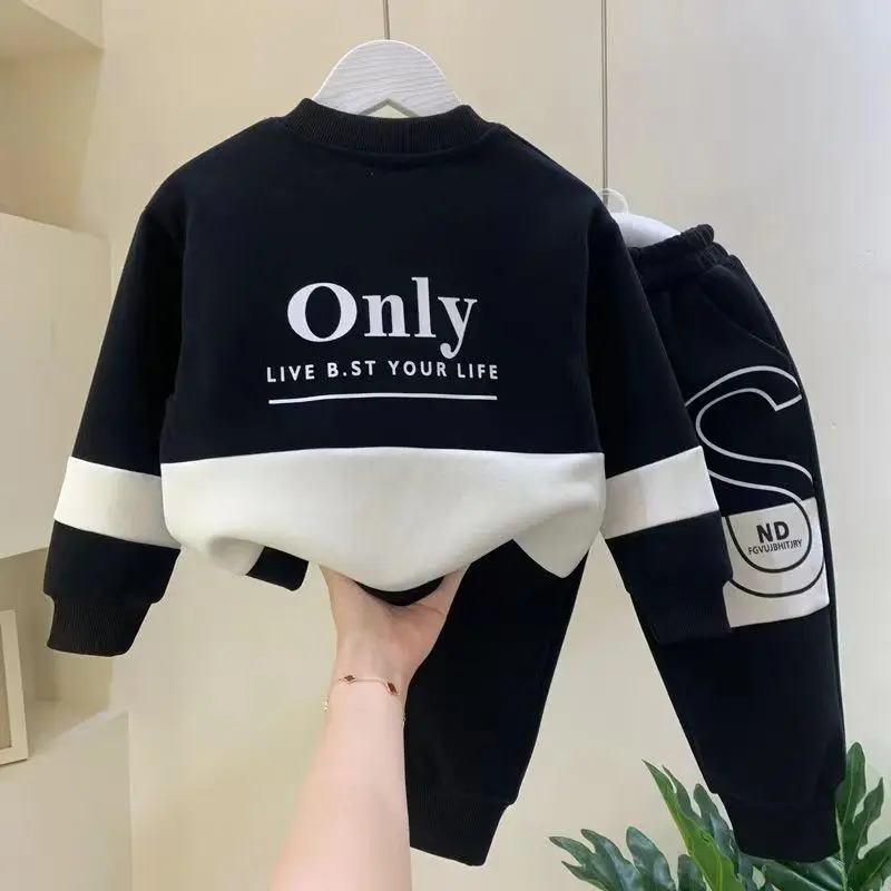 Kids Boys Autumn Suit New Fashionable Childrens Sports And Leisure Sweater Baby Spring and Autumn Fashion Childrens Clothing