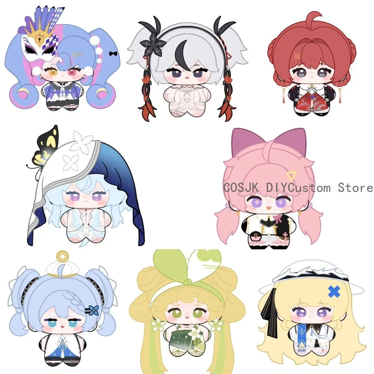 Wuthering Waves WuWa The Shorekeeper Encore Phoebe Youhu Verina Roccia DANJIN Camellya 10 سنتيمتر أفخم قلادة دمية المفاتيح #1