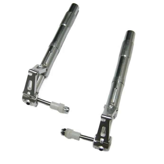 Train d'atterrissage en aluminium CNC 7075-T6 pour RC Warbird, système d'amortissement des vibrations de drone d'hélicoptère de jambe de force d'absorption des chocs de qualité militaire