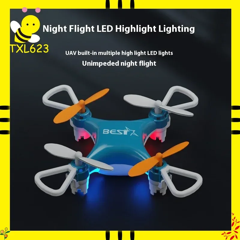 

Мини-дрон Hc702: складной, с дистанционным управлением, игрушка для детей, квадрокоптер с фиксацией высоты