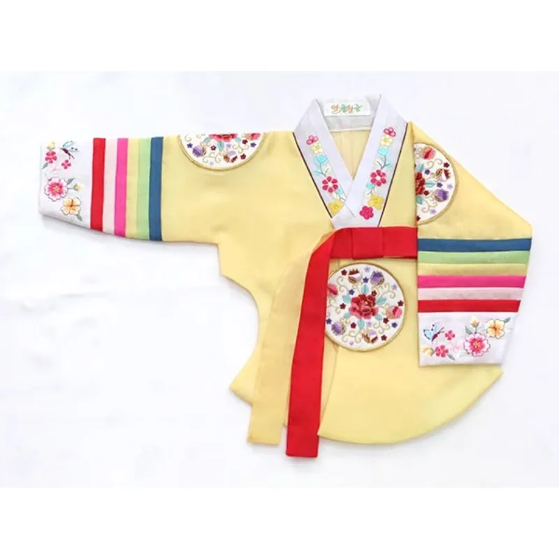 Korean Imported Fabric for Girls' Stage Performances, Embroidered Korean Clothing