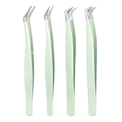 Fiber Tip Eyelash Extension Tweezer Volume Isolation Precise Lash Tweezers Nano Technology Eyebrow From Makeup Eyelash Tweezers