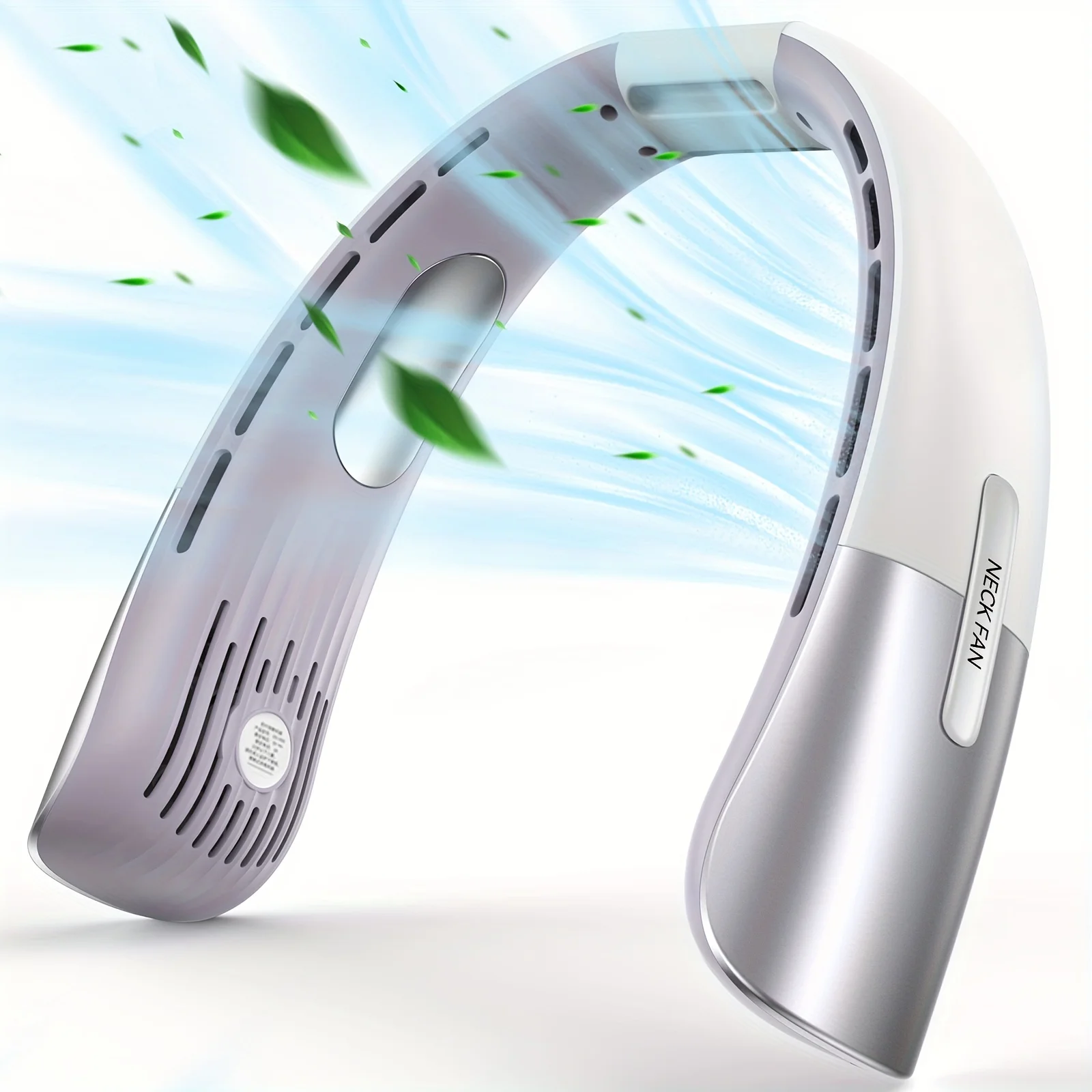 Hanging Neck Small Fan, Portable Mini Lazy Person Hanging Neck USB Mute Cute Carry-on Small Mini Student Children Kitchen Net Ce