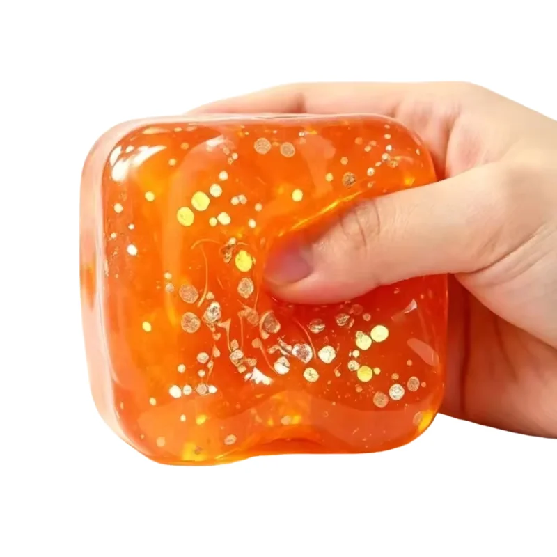 Schylling NeeDoh Spider Pumpkin & Orange Cube Halloween Squishy Toy Soft Stretch Sensory Fidget ADHD Anxiety Relief Toy