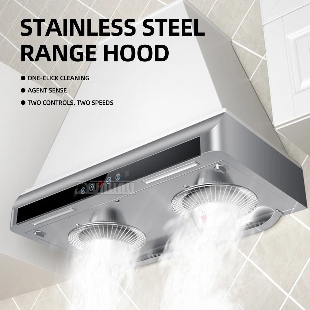 

CXW-160-J26 Нержавеющая сталь сенсорного типа Вытяжка с высокой всасывающей способностью Бытовая кухонная вытяжка с двойным двигателем