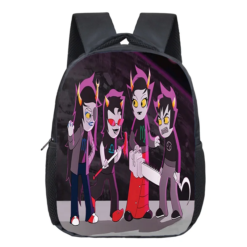 Homestuck لعبة نمط حقيبة الظهر صبي فتاة عادية الكرتون المدرسية يمكن DIY بها بنفسك موضة حقائب الظهر للطلاب حقيبة المدرسة رياض الأطفال #2