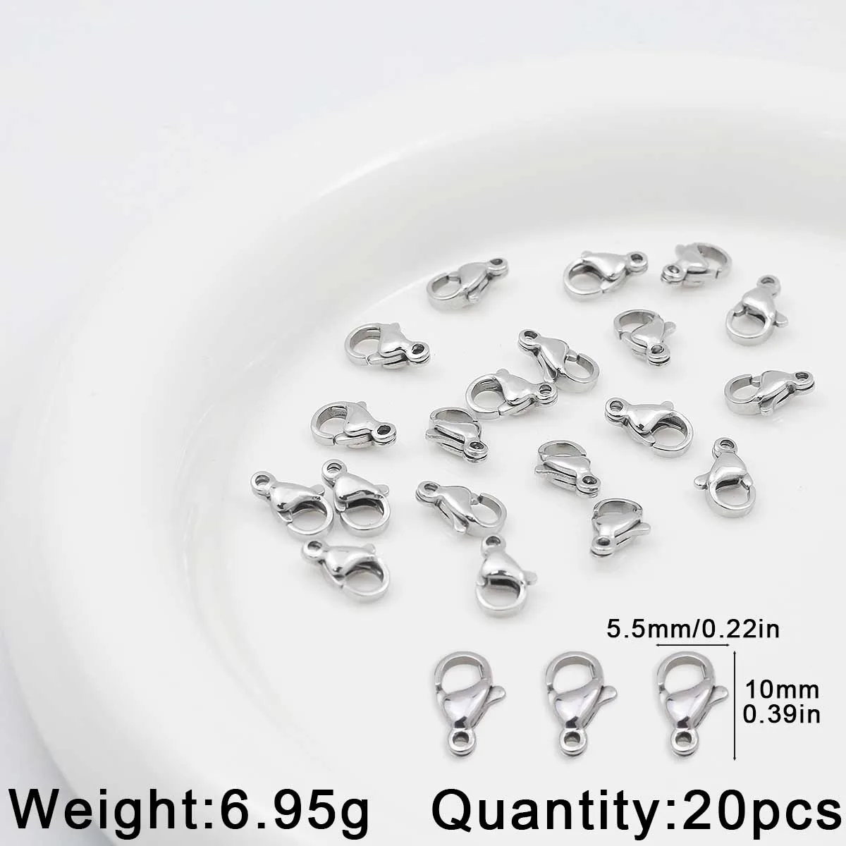 WLYeeS Stainless Steel Spacer Loose Beads For Jewelry Making Charm Bracelets Necklace Finding DIY Accessories Jump Ring Pin 2-8m