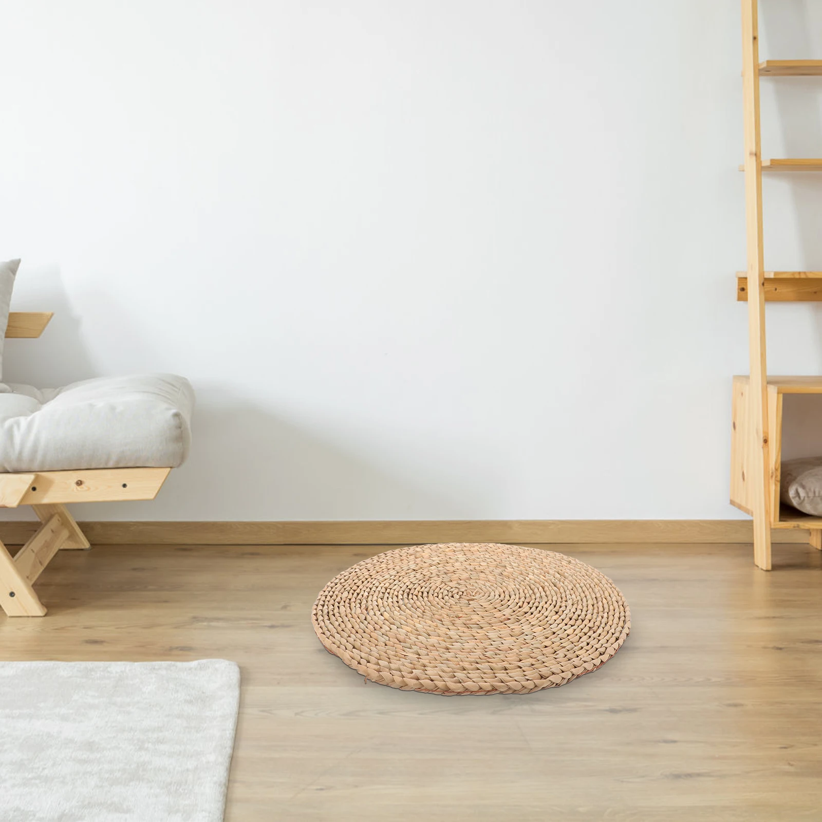 

Woven Meditation Cushion 40x40cm Deep Color Grass Root Pad Yoga Sitting Japanese Style Floor Pillow Home Office Durability