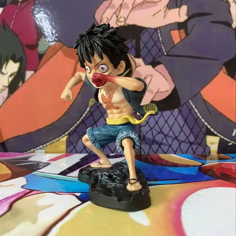 Bandai – figurine de dessin animé une pièce, modèle d'action Luffy, cadeau d'anniversaire, châssis de bureau, poupée, ornements, Collection de Transformation