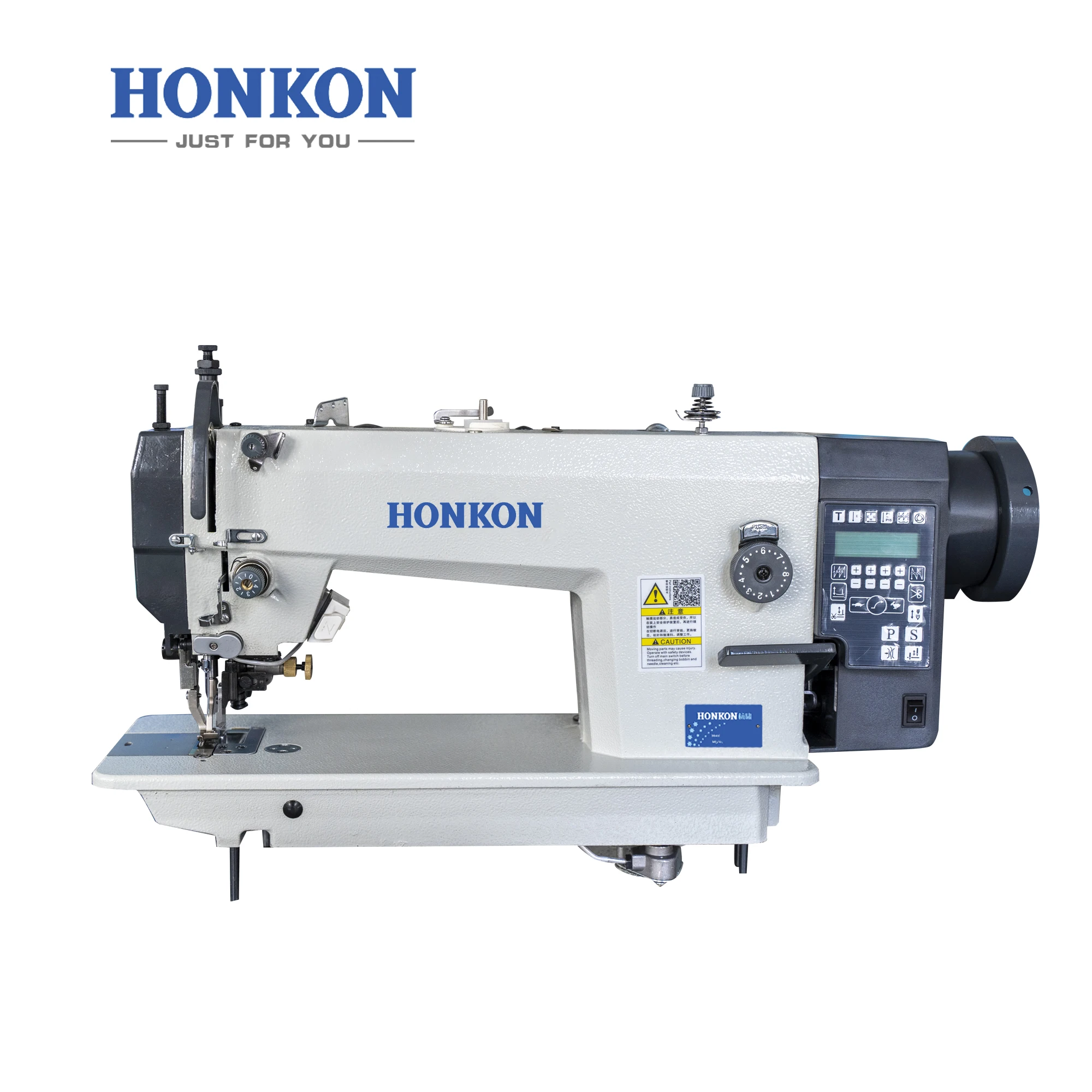 Fully automatic computer direct drive single needle industrial sewing machine Edge trimming function HK-0352-D3