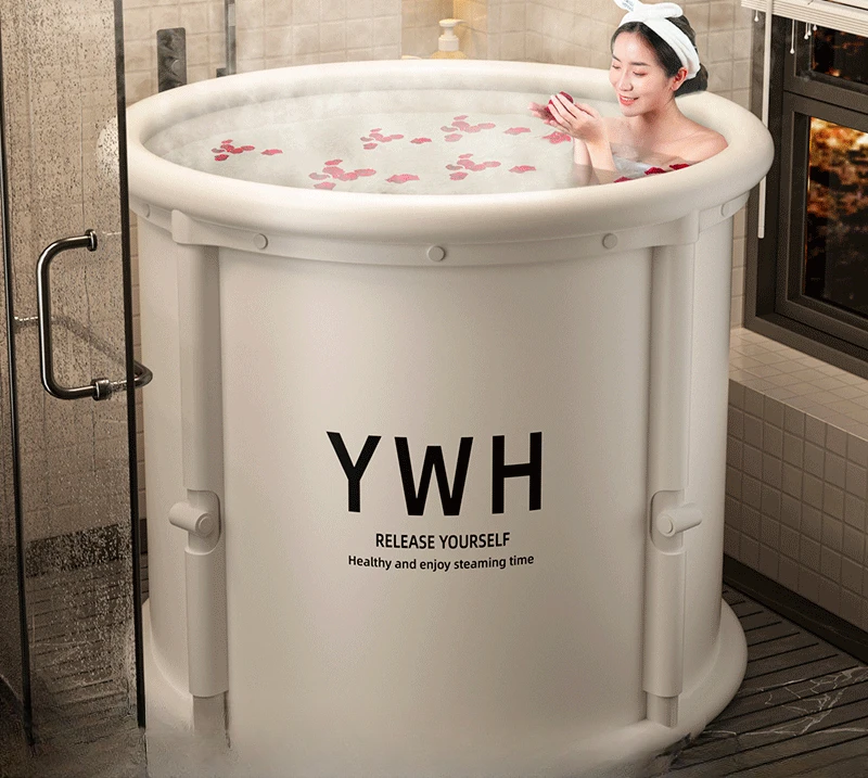 

81Cm large Folding Bath Bucket Bathtub Bidet Body Large Bathtub Thickenshower Barrel Available Foldable Tub Portable Spa Bathtub