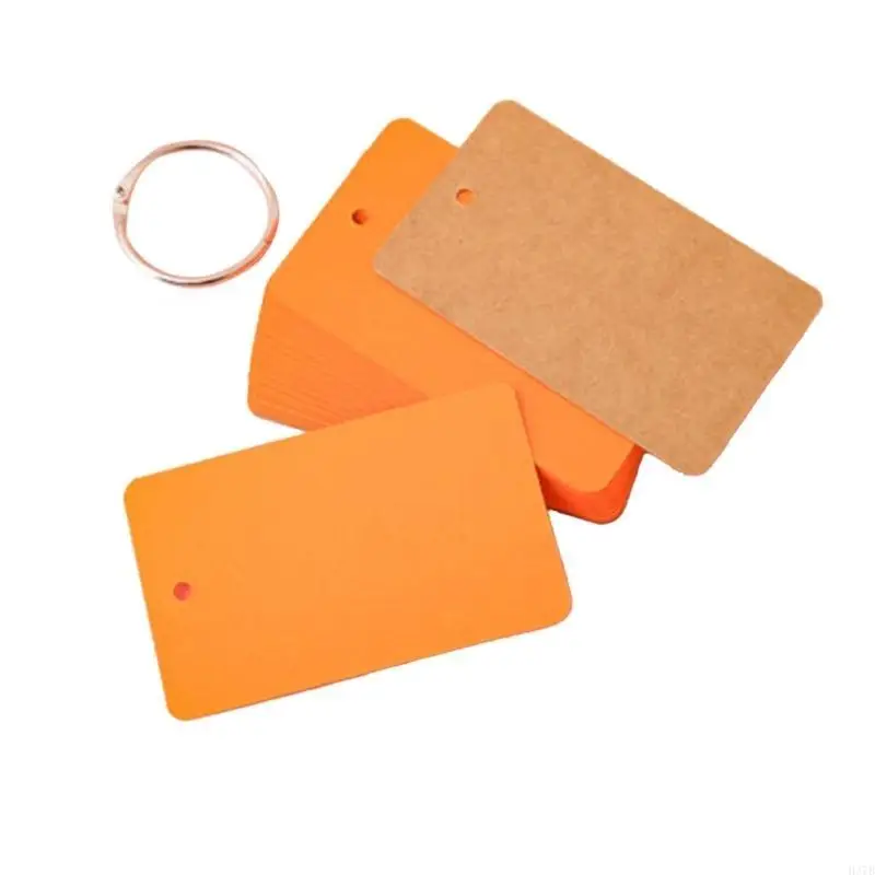 H37B -Karteikarten mit Bindemittel Rings Revisionskarte geschlagene Notizkarte Unruhe Lernkarte