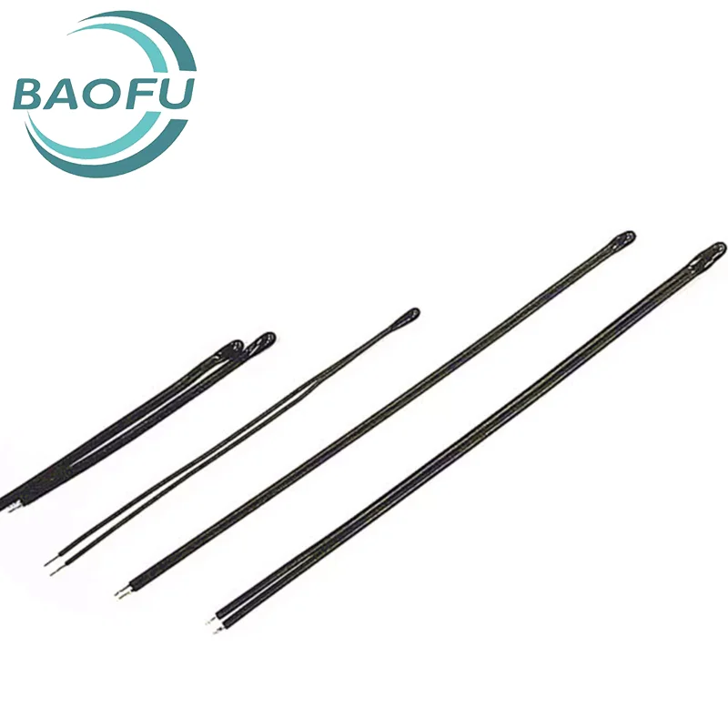 10pcs NTC thermistor small black head, MF52D-10K, B value B3950, 1% accuracy, with a length of 40-50mm to 150mm