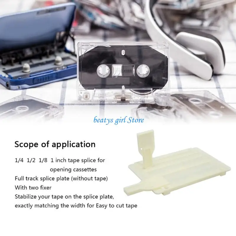 

C7AB Tape Splicing Set Opening Cassettes Tape Splicing Set for Revoxsonido 1/4 1/2Inch
