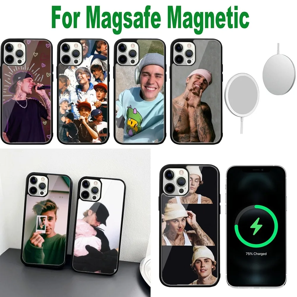 

Singer J-Justin_B-BieberS Phone Case For iPhone 16,15,14,13,12,11,Plus,Pro,Max,Mini Magsafe Magnetic Wireless Charging