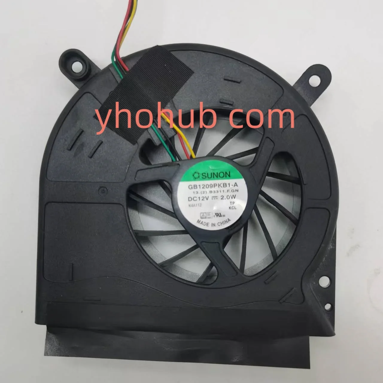 SUNON GB1209PKB1-A 13.(2).B3311.F.GN DC 12V 2.0W 88x83x19mm Server Cooling Fan