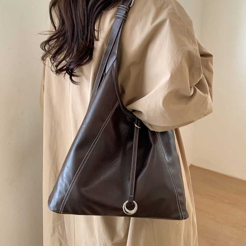 

Casual Work Commute Retro Shoulder Bag 2026 New High-End Texture Fashionable Underarm Bag 8984RD