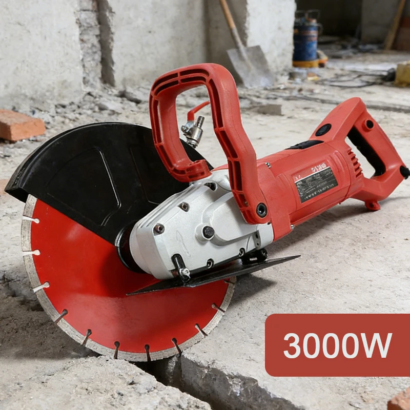 

3000W Electric Wall Slotting Machine 220V Depth 10.5cm/13cm Concrete Brick Wall Cutting Machine Multi-function Slotting Machine