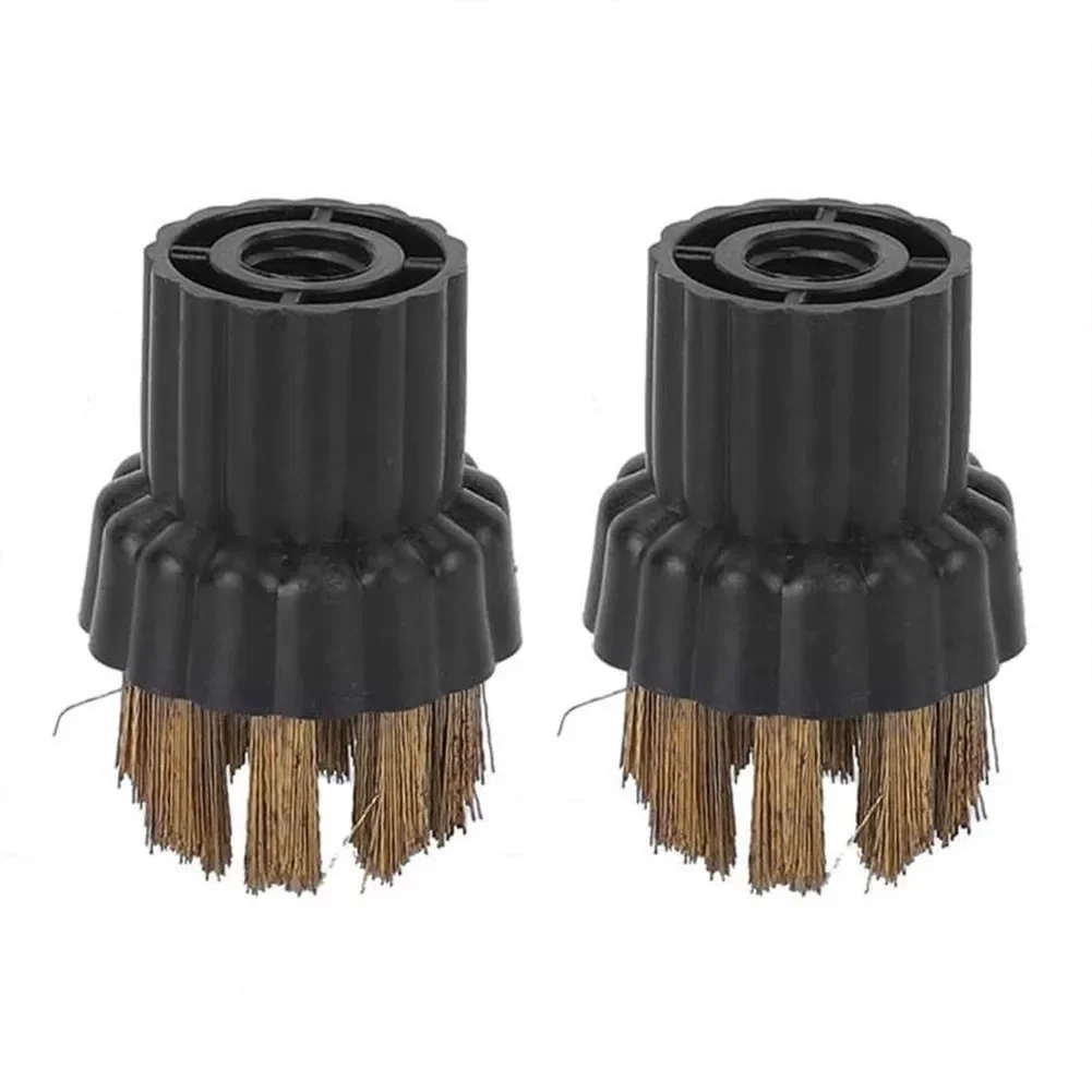 2pcs Steam Cleaner Brass Brush Head Peças de reposição Fit For Steam Mop Acessórios para máquinas de limpeza doméstica