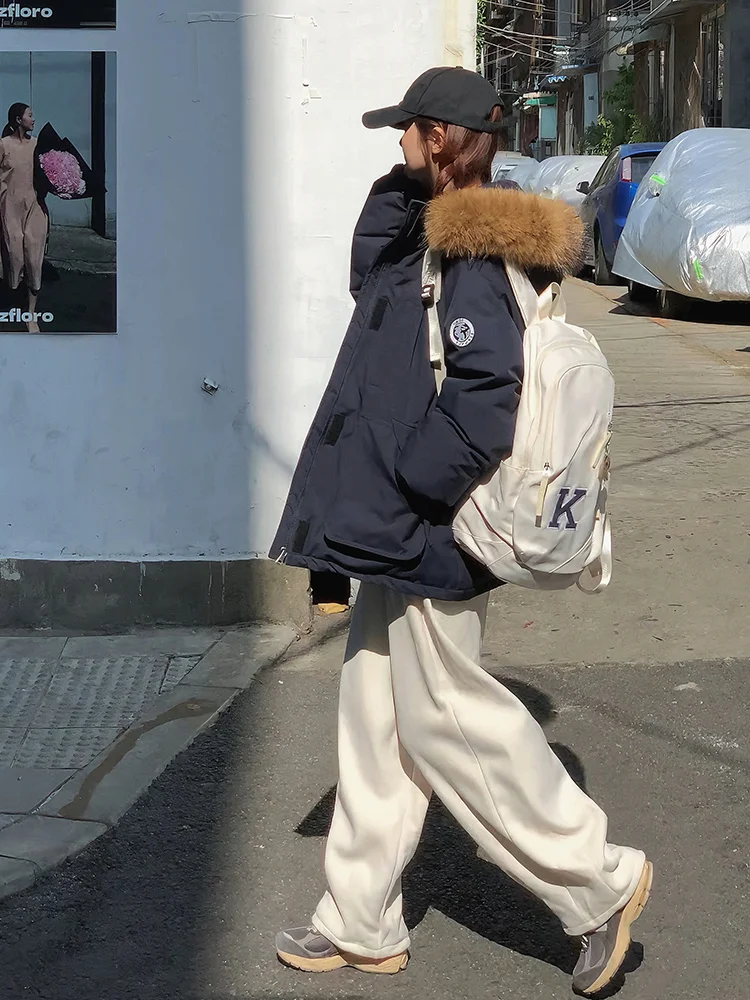 

Парка женская демисезонная, трикотажная, утепленная, средней длины, с круглым вырезом, с искусственным принтом, теплая, высококачественная, на завязках, для подростков и молодежи