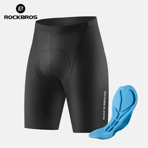 ROCKBROS Pantalones cortos de ciclismo Verano Transpirable Esponja 3D Absorción de impactos MTB Pantalones cortos de bicicleta de carretera