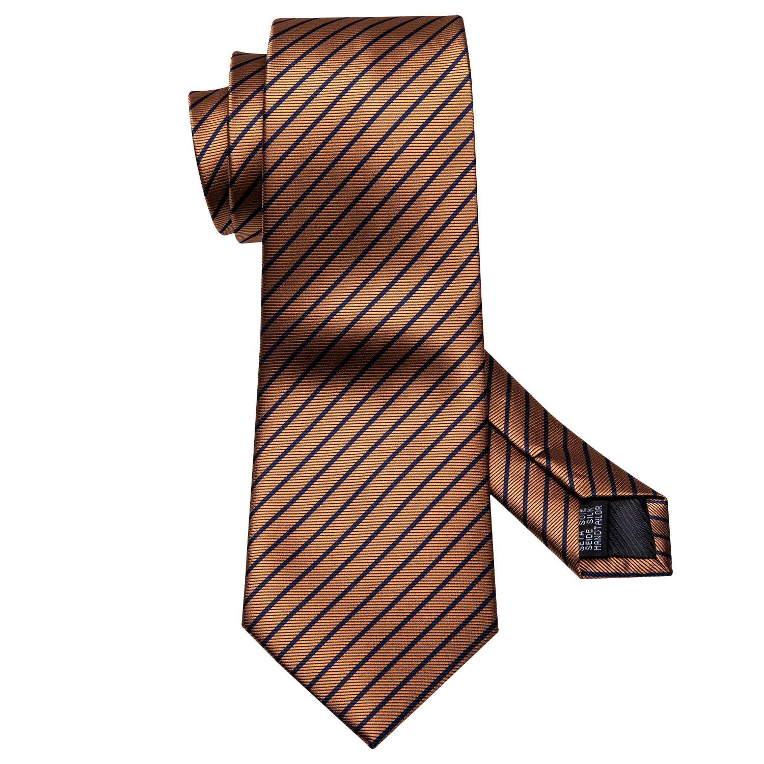 Дизайнерский мужской галстук жаккардовый галстук нагрудный квадратный комплект запонок коричневый синий Dijon в полоску для мужчин мужской свадебный подарок для деловой вечеринки