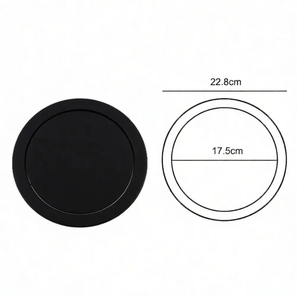 Stainless Steel Kitchen Counter Trash Lid Flush Recessed Swing Flap Garbage Bin Cover Bathroom Cabinet Waste Chute