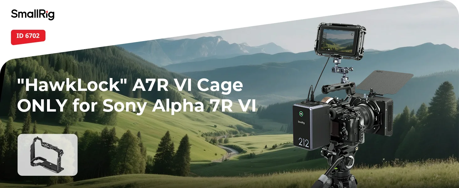 SmallRig A7R VI "HawkLock" Schnellwechselkäfig für Sony Alpha 7R VI mit 1/4"-20 Gewinde-Kaltfassung für Griffe, Monitore und Halterungen 6702 – Detail 1