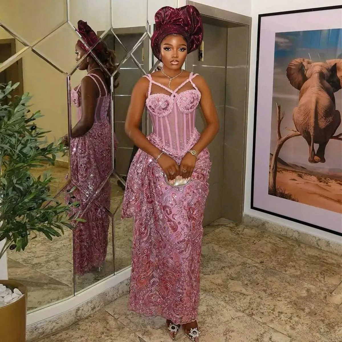 Elegance Pink Afric… - image
