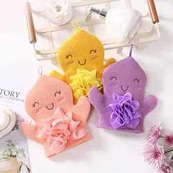 Baby Bath Gloves for Kids Toddlers Cartoon Animal Shape Shower Brush Washcloth for Bathing Children Wash Clean Shower Massage