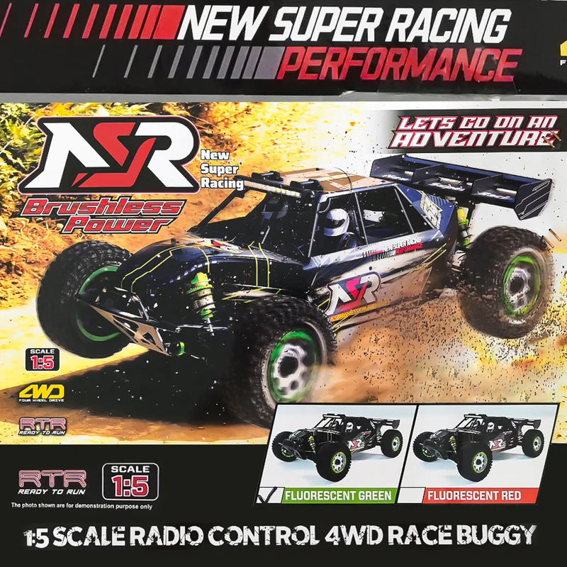 Nsr 5xl-E 1:5 Desert Short Card Rtr Brushless Climbing Car Remote Control Electric 4wd Simulation Off-Road Vehicle Rc Model Car