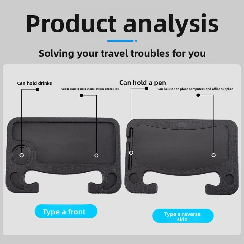 Multifunctional Car Steering Wheel Tray Table Universal Portable Auto Food Drink Cup Holder Laptop Desk for Tesla Toyota Honda view 4