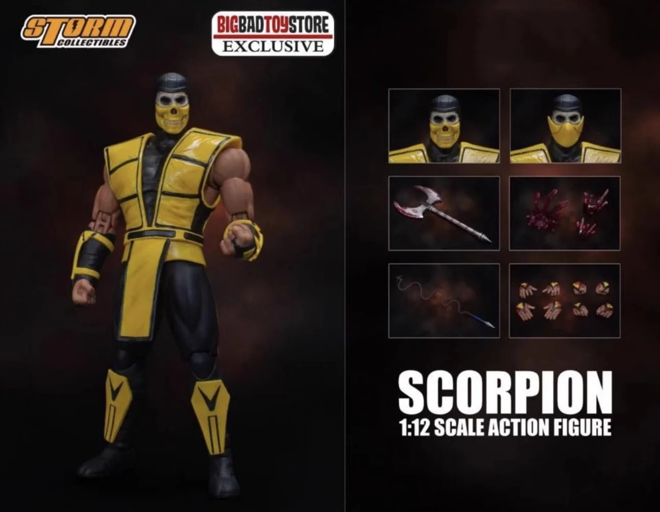 Original Genuine Storm Toys 1/12 Soldier Scorpion Golden Mask Edition Full Set 6'' Action Figure Model Toy In Stock