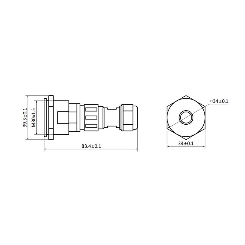 Sensor de brillo y luz para pantalla LED Nova NS060; se conecta a tarjetas asíncronas o tarjetas multifunción MSD300, MSD600, MCTRL300