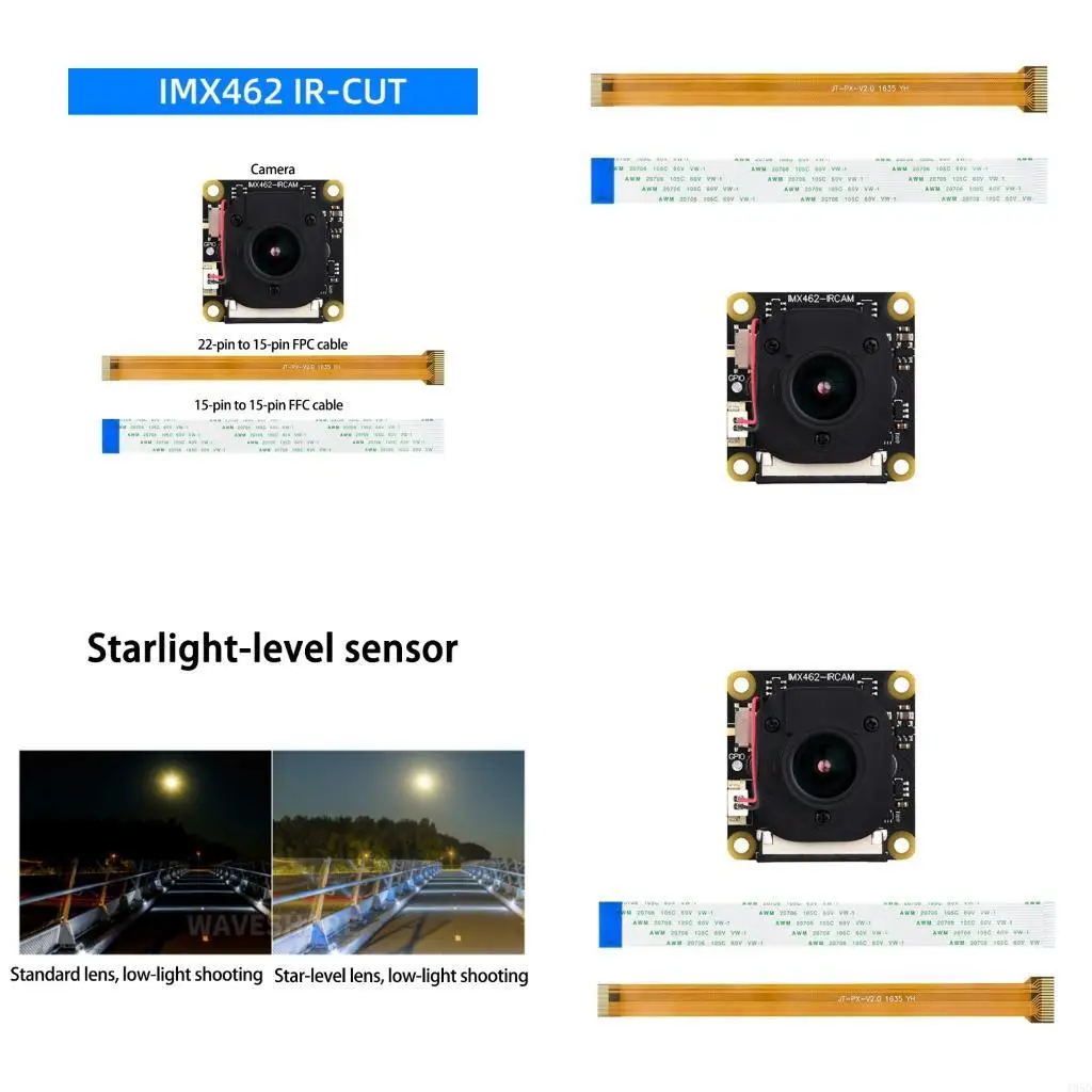 IMX296 Sensory Based 2MP Camera Module Industrial Module 90 Degree DFOV Starlight Camera Equipment Accessories 