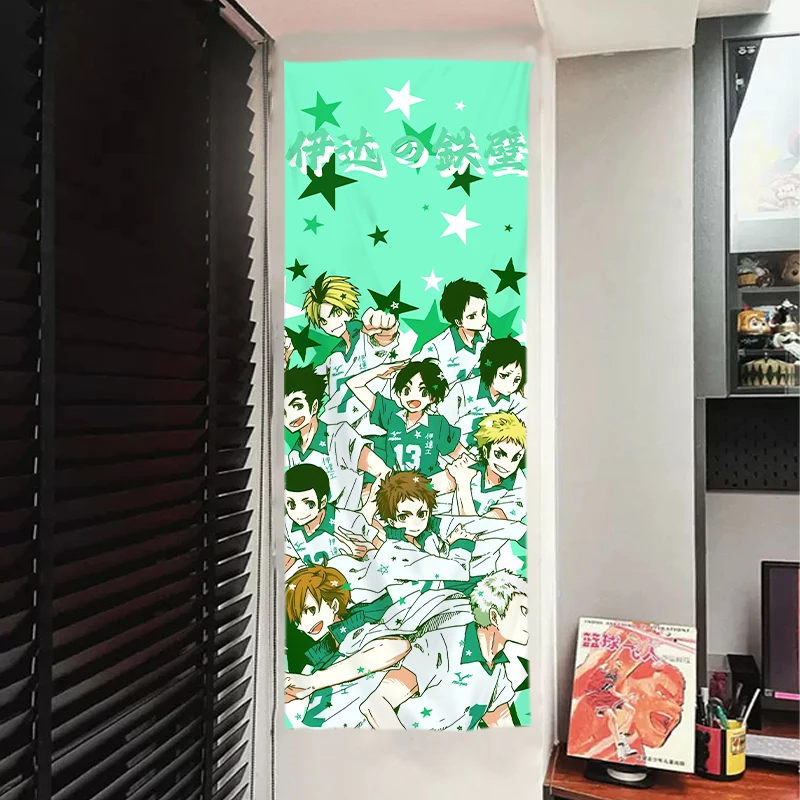 Anime Haikyuu!! Shoyo Hinata Cosplay Achtergrond Decoratieve Doek Playbill Levensgrote Posters Xmas Cadeau Textiel Wandbekleding