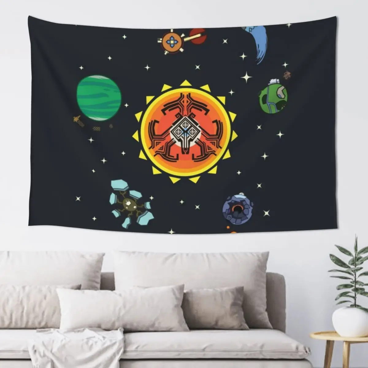 

Hearthian Solar System Tapestry Kawaii Room Decor Home And Comfort Decor Tapestry