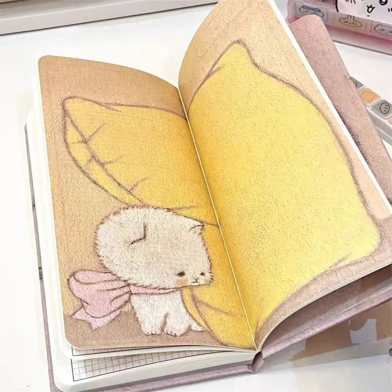 Sleeping Elephant Schedule Book Cute Healing Style Color Inner Page Daily Check in Notebook
