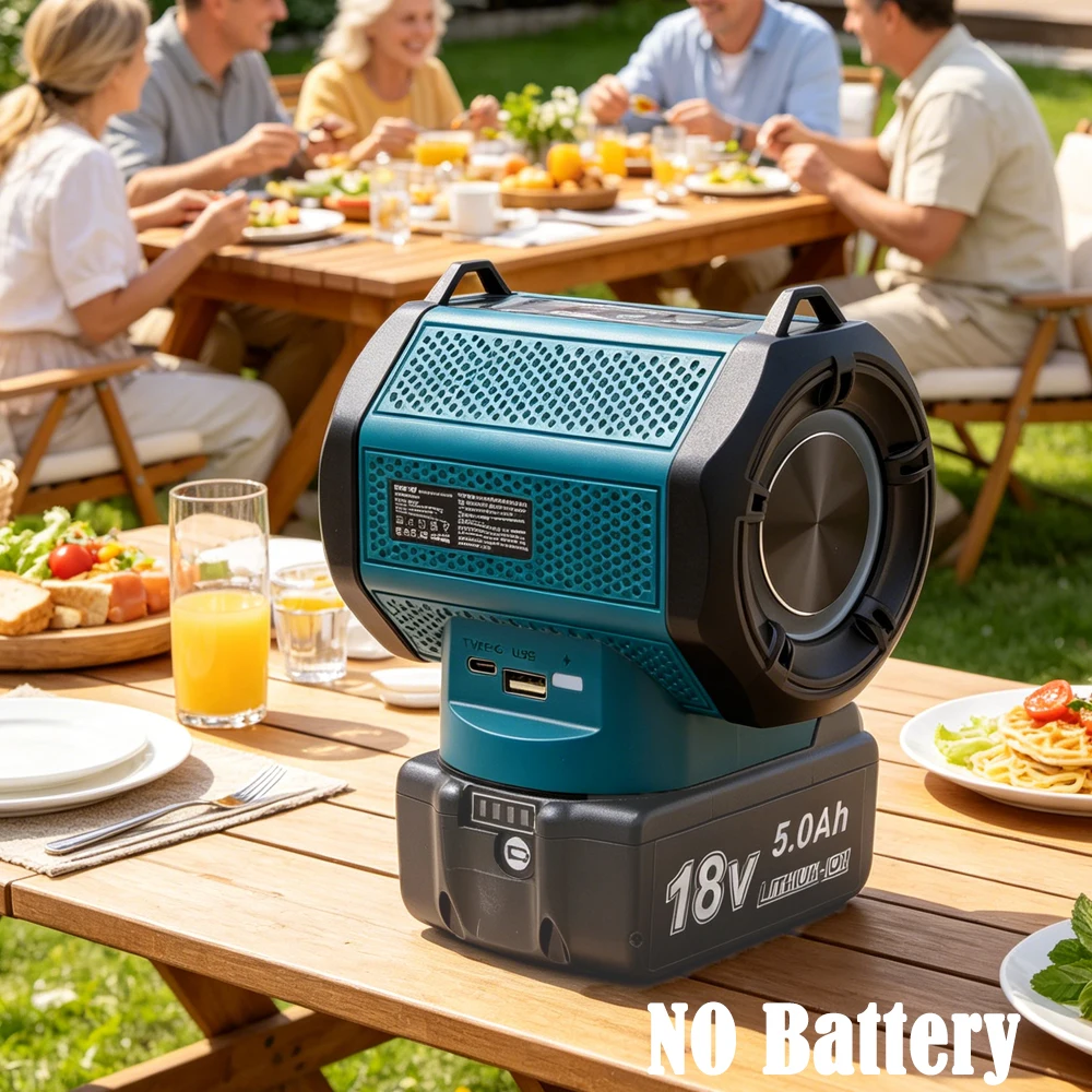 

Cordless Bluetooth Speaker For Lidl Parkside X20V for DeWalt / Milwaukee/Makita Lithium Battery W/USB Type-C Port Charge