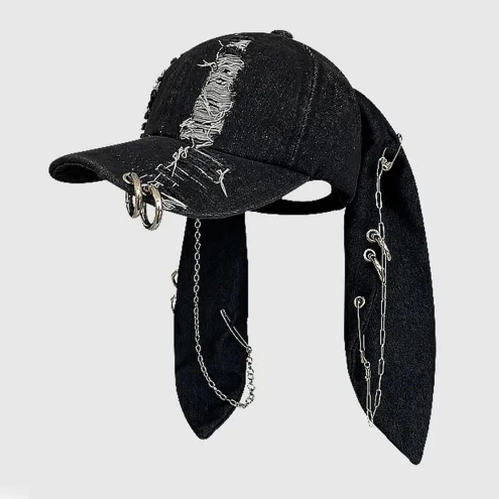 

Fashion Cap Cosplay y2k Baseball Long Rabbit Ear Bunny Hat Cosplay Punk Hip Hop Costumes Hat Street Sun Caps