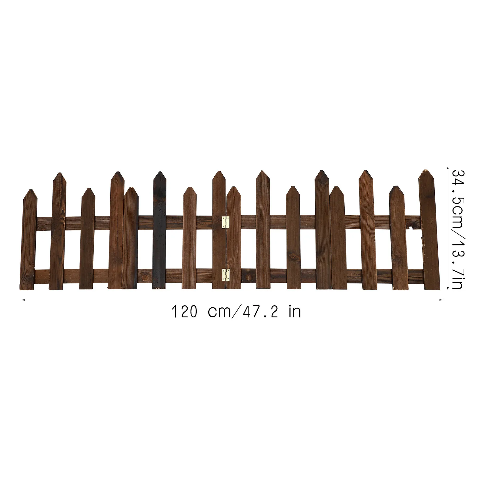 1Set Anti-Corrosive Wood Fence Decor Premium Outdoor Garden Lawn Decorative Partition Fence Courtyard Scene Yard Edging Wooden