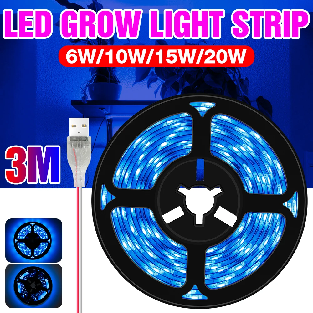 

LED Grow Light Hydroponics Indoor Cultivation Lamp Seedlings Phytolamp 0.5M 1M 2M 3M For Flower Seeds Grow Box LED Plant Lights