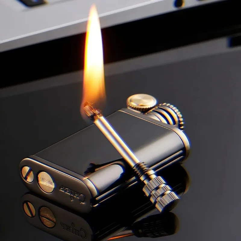 

Chief Metal Retro Permanent Match Lighter Customized Laser Engraving Oil Vintage Lighter Smoking Tools Gifts Outdoor Accessories