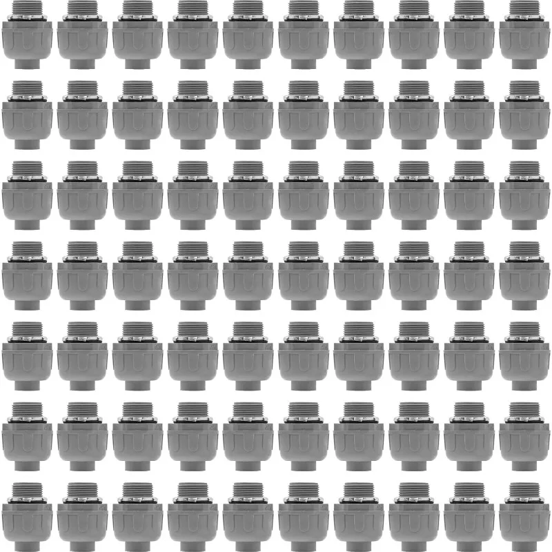 

3/4 Inch Liquid Tight Connector PVC Electrical Conduit Fittings Straight 180 Degree Flexible Conduit Connector for Home Kitchen