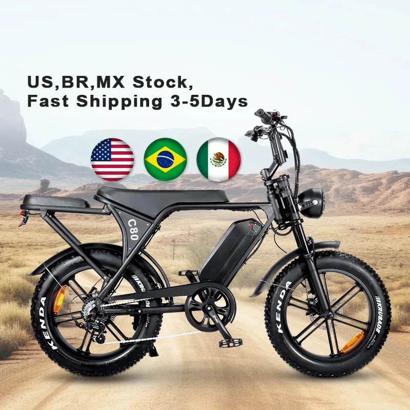 

Factory Hot Selling Factory Supply Cooryda C80 Hot Selling ELectric Bicycle 48V Electric Fat Tire Ebike Fatbike EU US Warehouse