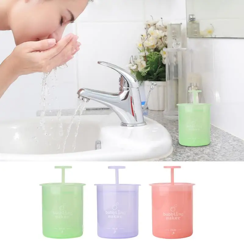 Cleanser Foamer Portable Manual Face Cleanser Foaming Bottle Ergonomic Pump Facial Cleansing Tool Cleansing Foaming Maker For