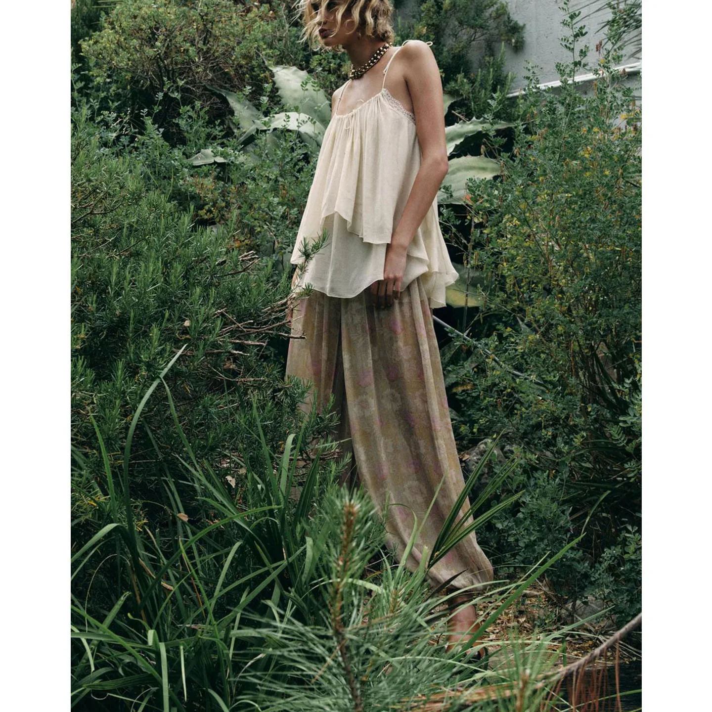 Frühling Herbst Neue Ankunft Elastische Layered Plissee Saum Blumen Laterne Hosen Hohe Taille Gerade Bein Casual Hosen für Frauen