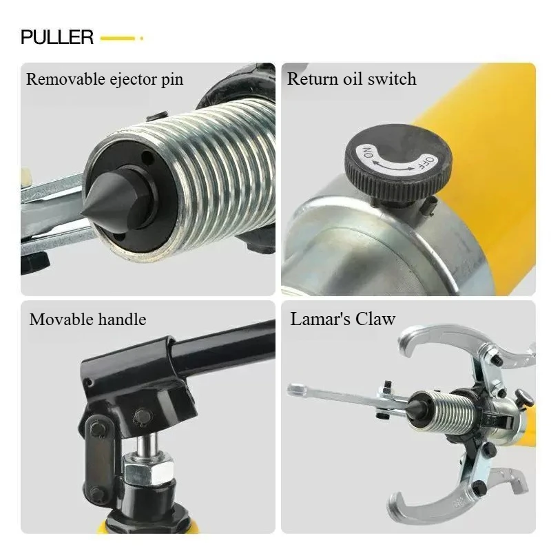 Split hydraulic puller 5/10/20/30/50T bearing belt disassembly 2/3  jaw separate puller manual pump hydraulic puller set