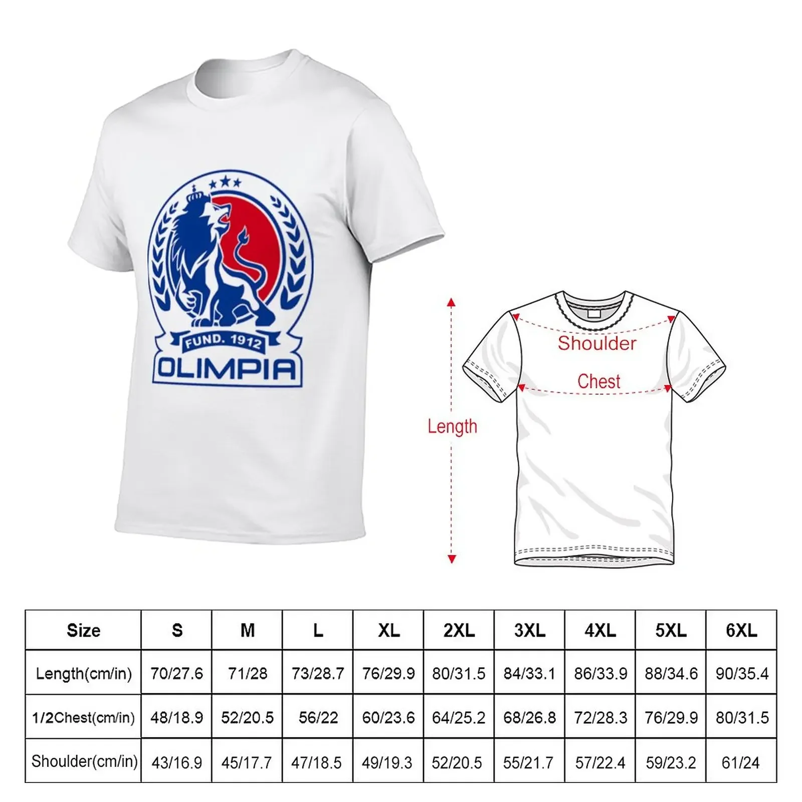 Club Deportivo Olimpia T-Shirt boys whites shirts graphic tees aesthetic clothes mens big and tall t shirts