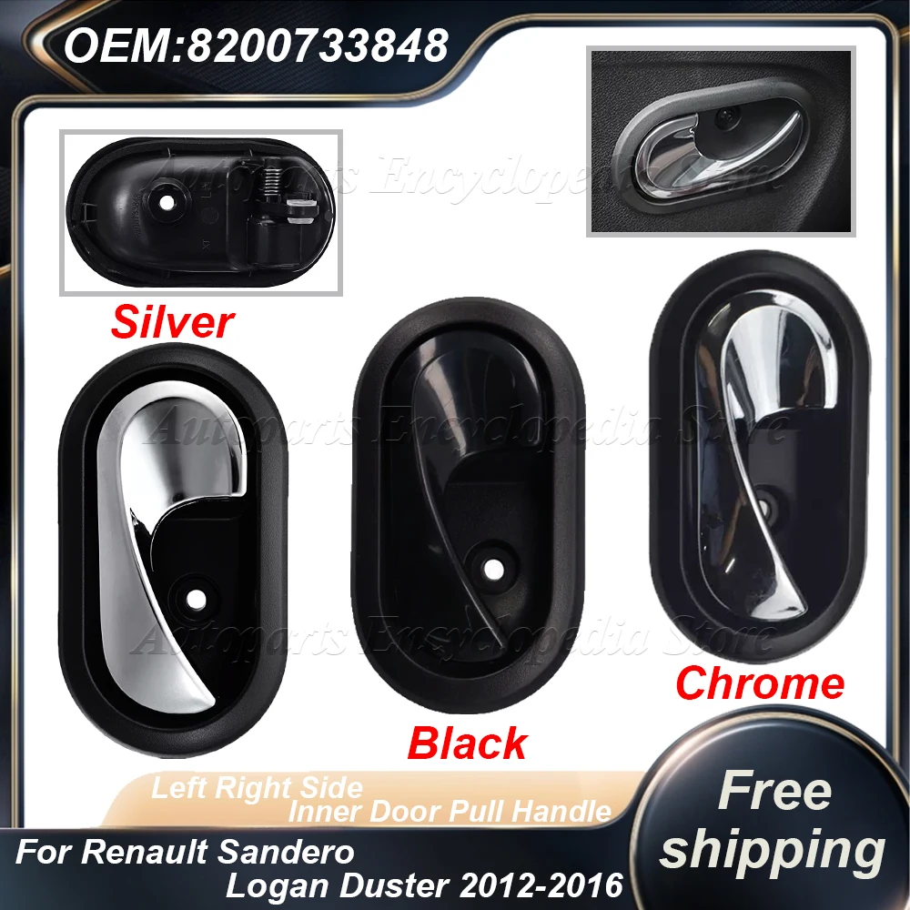 8200733847 Left Right Side Car Interior Inner Door Handle 8200733848 For Renault Sandero Logan Duster 2012-2016 Auto Accessories